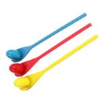 Toyvian 3 Takım Tahta Kaşık Atmak Yumurta Ve Kaşık Bayrak Yarışı Denge Üfleyen Oyuncaklar Cadılar Bayramı Partisi Iyilik Yumurta Rölesi Oyunları Hediye Ahşap Denge Topu Çocuk Alan