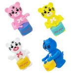 Toyvian 4 Adet Rüzgâr Sarmalı Kaplan Oyuncakları Eğlenceli Tasarımlı Müzisyen İçin Geliştirici Saatli Oyun Arkadaşları