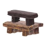 Toyvian 4 Adet Tabure Süsleri Vintage Minyatür Tezgah Mini Mobilya Süsleme Küçük Tezgah Süsü Peyzaj Süsü Reçine Tabureler Küçük Sandalyeler Bebek Evi Sandalyesi Reçine