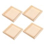 Toyvian 4 Adet Tepsi Yapboz Yap-boz Masa Tahtası Bulmaca Kutusu Hamur Kasesi Yap-boz Kurulu Bulmaca Tahta Oyunları 3d Bulmaca Taşınabilir Bulmaca Kurulu Ahşap 3 Boyutlu Yetişkin Masaüstü