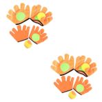 Toyvian 4 Çift Fışkırtma Peluş Kırıntı Peluş Dışında Çocuk Oyuncakları Ponponlar De Porristas Çocuk Spor Oyuncakları Dış Oyuncak Oyuncak Atmak Ayarlamak Ebeveyn-çocuk Spor Dalları