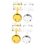 Toyvian 4 Takım Küçük Mutfak Eşyaları Küçük Sofra Takımı Mini Için Dekorasyon Mini Kesici Minyatür Küçük Kaşık Kızlar Için Oyuncaklar Süs Çocuk Plastik Kostüm Oyunu Bıçaklar