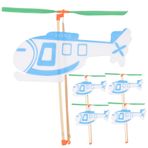 Toyvian 5 Adet Kadın Abiye Bluz Açık Havada Uçak Oyuncakları Uçan Planör Uçak Lastik Bantla Çalışan Uçak Oyuncakları Rüzgar Tahtası Ahşap Oyuncaklar Rc Uçağı Ahşap Mini Küçük Üretim Çocuk