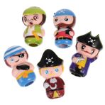 Toyvian 5 Adet Karikatür Parmak Bebek Peluş Oyuncak Hikaye Anlatan Kukla Oyuncak Küçük Korsan Parmak Kuklası Hikaye Anlatan Parmak Kuklaları Rahat Parmak Kuklaları Çocuk Sahne Toplu Vinil