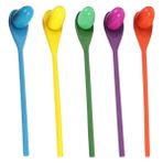 Toyvian 5 Takım Tahta Kaşık Atmak Ahşap Açık Denge Oyunu Yumurta Kaşık Oyunları Cadılar Bayramı Çantası Doldurucu Yumurta Ve Kaşık Yarışı Çocuklar Eğitici Oyuncak Çim Bulmaca Ebeveyn-çocuk