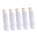 Toyvian 5 Tiftik Bebek Saç Bebek Saç Atkıları Bebek Saç Aracı Bebek Yapma Malzemeleri Bebek Saç Sırası Diy Zanaat Bebek Saç Aracı Için Bebek Saç Bjd Bebek Beyaz Oyuncak Bebek Peruk