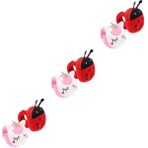 Toyvian 6 Adet Pappa Yüzük Bozuk Para Cüzdanı Para Çantası Huggers Tokat Bilezik Hayvanlar Pin Çanta Peluş Bileklik Çorap Doldurucuları Hayvan Tokat Bilezikler Hediye Noel Çocuk Bez