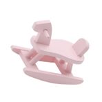 Toyvian 6 oyuncak aksesuarları bebek oyuncak sallanan at fotoğraf sahne çocuk oyuncak çocuk süs küçük modeli mini sallanan at modeli yemek oyunu mobilya huş ağacı