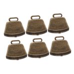 Toyvian 6 Parça Vintage Metal İnek Çanları Seti Köpekler İnekler Koyunlar Rustik Çan Süsü Ev Dekorasyonu Için Zil Çalıyor