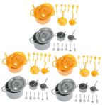 Toyvian 6 Takım küçük mutfak eşyaları minyatür çatal kaşık oyuncak mutfak aksesuarları sofra takımı mini sofra minyatür kaşık yemek oyunu süs eşyaları mini kase Çatal seti çocuk
