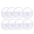 Toyvian 8 Kapağı Yağ Kalkanı Bebek Geçirmez Kapı Topuzu Kapakları Soba Topuzu Koruyucusu Soba Topuzu Kapakları Şeffaf Gaz Topuzu Kapağı Soba Çocuğu Pp Düğme Kapı Kolu Çocuk