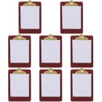 Toyvian 8 oyuncak bebek panosu mini oyuncak minyatür pano DIY bebek evi kiti masa not defteri modeller minyatür kağıt panosu kağıt pano modeli karton Aksesuarlar yazma klasörü reçine