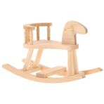 Toyvian Ahşap Minyatür Sallanan Sandalye Bebek Oyuncak Ev Sallanan at Sandalyesi Peri Bahçesi Sallanan at Sandalyesi Oyuncak Ev Sandalye Oyuncak Ev Ahşap Mobilya Tahta Sallanan at Mini
