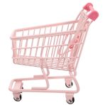 Toyvian Alışveriş Sepeti Mini Süpermarket El Arabası Için Parti Iyilik Ve Evi Buggy Mini Market Arabası Depolama Oyuncakları Mini Araba Oyuncak Minyatür Ev Mobilya