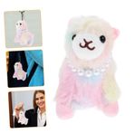 Toyvian alpaka anahtarlık lla ma peluş alpaka peluş oyuncak peluş oyuncaklar anahtarlıklar anahtarlık asılı kolye alpaka oyuncak anahtarlık araba Süs hayvan çantalar oyuncak bebek
