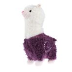 Toyvian alpaka peluş oyuncaklar oyuncak peluş oyuncaklar koyun bebeği pp pamuk Çocuk oyuncakları doldurulmuş oyuncak hayvan peluş oyuncaklar koyun peluş oyuncaklar yastık Mor