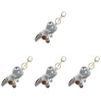 Toyvian Araba Anahtarlık 4 Adet Ördek Yavrusu Anahtarlık Anahtarlık Sırt Çantası Kolye Doldurulmuş Oyuncak Peluş Dolması Hayvan Anahtarlıklar Özlemek Peluş Oyuncak Kısa Peluş Cüzdan