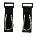 Toyvian Bebek Arabası Kancaları 2 Adet D Şeklinde Gümüş Metal Buggy Puset Aksesuarları Anne Baba Kullanımı İçin