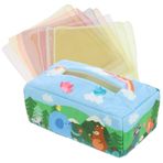 Toyvian Bebek Duyusal Doku Kutusu Oyuncak 10 Kumaş Doku Sayfası Dahil Yumuşak Yıkanabilir Yürümeye Başlayan Çekme Oyuncağı Bebek Parmak Egzersiz Aleti