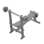 Toyvian Bebek Evi Fitness Aletleri bebek evi egzersiz oyun seti gerçekçi halter oyuncakları minik oyuncak bebek evi ağırlık sehpası mini spor halter mini dambıl plastik Grey