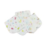Toyvian Bebek Önlükleri - Pamuklu Emici Çift Katmanlı Baskılı 30x30cm Yenidoğan Önlüğü