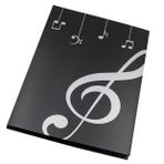 Toyvian Boyutunda Müzik Notası Klasörü Dayanıklı Piano Notası Dosyası Müzik Öğrencileri ve Sunumlar İçin Uygun Spiral Bağlama ile Kolay Kullanım