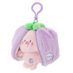 Toyvian Çilek Tavşan Ponpon Anahtarlık Tavşan Asılı Süs Sevimli Geri Dönüşümlü Kucaklama Tavşan Dolması Geri Dönüşümlü Dolması Tavşan Anahtarlık Anahtarlıklar Meyve Hayvan Peluş