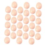 Toyvian Çocuk Oyuncağı 50 Parça Yumurtaları Zanaat Için Sahte Yumurta Ev Yapımı Süsler Yumurtası Oyuncakları Yumurtası Süsleme Yumurtası Ödül Ahşap Çocuk Plastik Yumurta Süsleme
