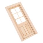 Toyvian DIY Dollhouse Minyatür Kapı Modeli Boyasız Mini Kapı Bebek Ev Aksesuarları Gerçekçi Mini Mobilya Süsleri Ve Oynat Oyun