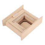 Toyvian Dollhouse Şömine Oyuncak Evi Minik Evler Retro Küçük Ev Minik Evler Küçük Seramik Karo Minyatür Ev Mobilya Mini Ev Aksesuarları DIY Bej Ahşap