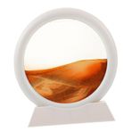 Toyvian ev için 3d kum sanatı ev dekorasyonu çocuklar hareketli kum sanat dekoru Çalışma masası kum sarı home decor kum boyama hareketli kum resmi 3 boyutlu kum saati su Yellow