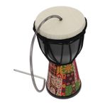 Toyvian gök gürültüsü davulu vurmalı çalgı çocuk Müzikal batı çocuklar kumaş boyalı davul için geleneksel djembe gürültü yapıcı oyuncak el davulları vurmalı davul djembe davulu pvc