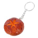 Toyvian Izgara shiitake mantarı modeli mantarlar Anahtarlık süs eşyası Yüzey detaylı anahtarlık simülasyon gıda anahtarlık simüle yiyecek anahtarlık Çanta Kolye Paslanmaz çelik Light Brown