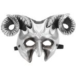Toyvian Korku Inek Maskesi 3D Hayvan Masquerade Maskesi Gerçekçi Cadılar Bayramı Boynuz Kostüm Dekorasyonu Gergedan Maskesi Karnaval Kostüm Aksesuarı