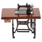Toyvian Küçük Dikiş Makinesi Mini Oyuncak Ev Mobilyaları Eski Dikiş Makinesi Bebek Evi Dikiş Makinesi Simülasyon Modeli Simülasyon Dikiş Makinesi, Dikiş Makineleri Müzik Kutusu Noel Ahşap