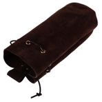 Toyvian Larp Bel Çantası Cep Telefonu Tutucusu Viking Kemer Çanta Ortaçağ Deri Kemer Çantası Ipli Zar Çantası Larp Rönesans Bel Çantası Cüzdan Koyu Kahverengi Şişe Kılıfı Kürkü Çevir