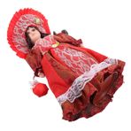 Toyvian Mahkeme Seramik Bebek Detaylı el işçiliği Bu anahtar kelimeler Ev süsleme objesi Koleksiyonluk figürin viktorya dönemi bebekleri Viktorya dönemine ait bebek süsleme dantel kırmızı