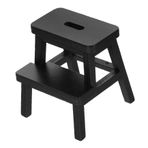 Toyvian Mini Adım Dışkı Bebek Evi Ahşap Mobilya Mini Çift Katmanlı Tabure Minyatür Ahşap Tabure Mini Tabure Modelleri Bebek Evi Yemek Sandalyeleri Oyuncak Bebek Evi Ob11 Yuvarlak Tabure