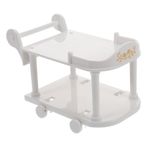 Toyvian Mini Gıda Kamyonu Fotoğraf Bebek Evi ışıklı Aksesuarlar Çocuk Dekorasyonu Mini Bebek Evi Küçük Ayna Ayna Küçük Araba Bebek Evi Mini Heykel Oyuncak Aksesuarları Terlik Beyaz Plastik