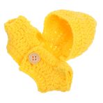 Toyvian Mini Peluş Oyuncak Bebek Gömlek Oyuncak Bebek Giysileri Sevimli Doldurulmuş Hayvan Giyim Bebek Bebek Tulumu Oyuncak Bebek Kıyafeti Oyuncak Bebekler Için Kıyafetler Iplik Yellow