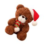 Toyvian Noel Ayısı Noel Ayı Bebek Noel Ayıları Noel Ayı Oyuncak Noel Kutup Ayısı Noel Baba Peluş Ayı Bebek Peluş Ayı Noel Ayı Peluş Doldurulmuş Ayı Karikatür Kısa Peluş Kız