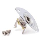 Toyvian Oval Girintili Gitar Jak Soketi Kolay Kurulum 1/4 Inç 6.35mm Gitar Giriş Jakı Gitarlar Için