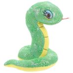 Toyvian Parıltılı Pullu Doldurulmuş Hayvan Yılan Peluş Oyuncak Hayvanat Bahçesi Hayvan Rol Oyunu