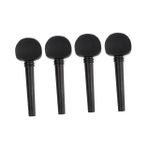 Toyvian Pegs Kit 4 Paket Ahşap Akort Burguları Keman Parçaları Aksesuarları Deliksiz Akort Burguları