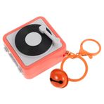 Toyvian Plak Çalar Anahtarlık Süs Retro Mini Kaydedici Anahtarlık Sırt Çantaları Için Sevimli Kaset Kaydedici Anahtarlık Yatak Odası Ofis Için