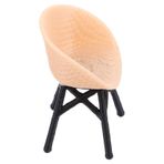 Toyvian rattan sandalye modeli minyatür modeller küçük ev sandalyesi Minyatür sandalye Model ev dekoru Dollhouse için minyatür mobilya oyuncak ev oturma odası mobilyaları minyatür süs pla