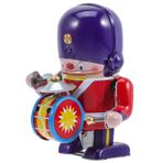 Toyvian Rüzgar Gülü Asker Kurmalı Oyuncaklar Davulcu Fındıkkıran Komik Saatli Oyuncaklar Fındıkkıran Oyuncağını Kurma Fındıkkıran Figürü Retro Aksesuarlar Çocuk Demir Dövme Demir