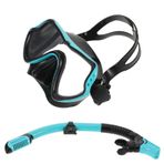 Toyvian Üst Şnorkel Geniş Görüşlü Tüplü Dalış Maskesi Sızdırmaz Yüzücü Gözlüğü Şnorkelli Yüzme ve Tüplü Dalış İçin Şnorkel Seti