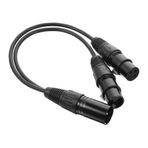 Toyvian Xlr Ses Kablosu Sahne Mikrofonu Ses Kablosu Güç Kablosu Mikrofon Ayırıcı Hoparlör Sistemi Kablosu Performans Için Ses Kablosu Mikrofon Bağlantı Kablosu Tel Ayırıcı Ses Hattı Bakır
