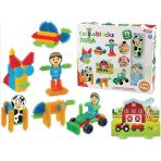 Toyz Dükkanım 03312 Kaktüs Blokları Çiftlik 75 Parça Kız Erkek Çocuk Oyuncak Eğitici Oyuncaklar